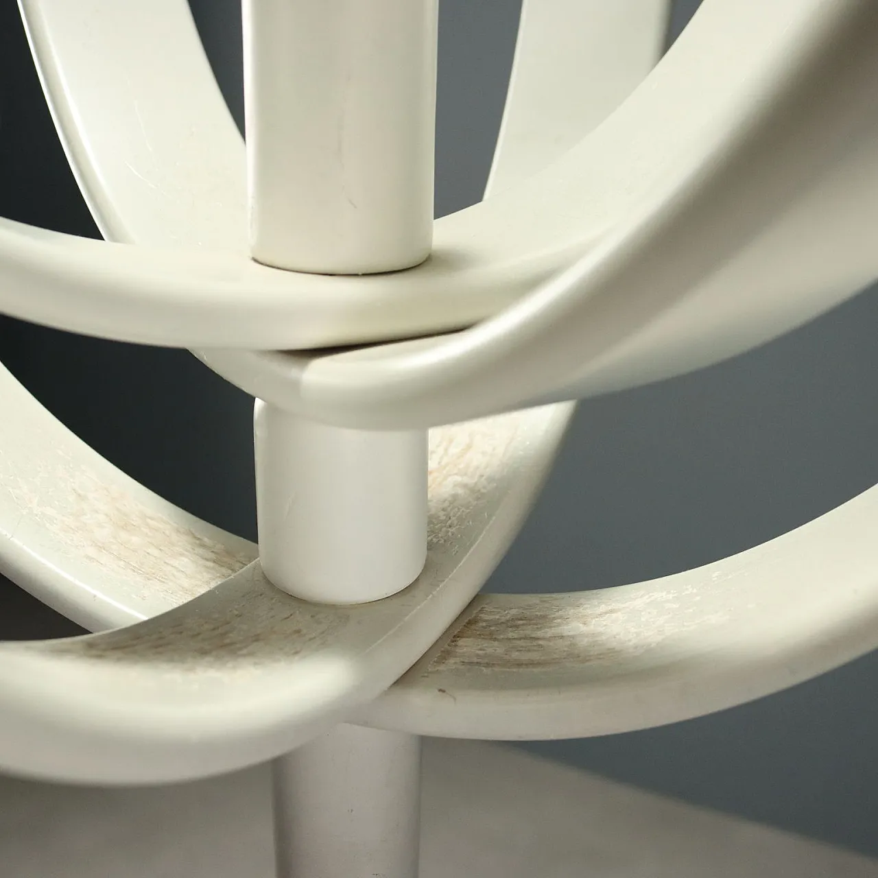 Appendiabiti in legno laccato bianco, '900 6