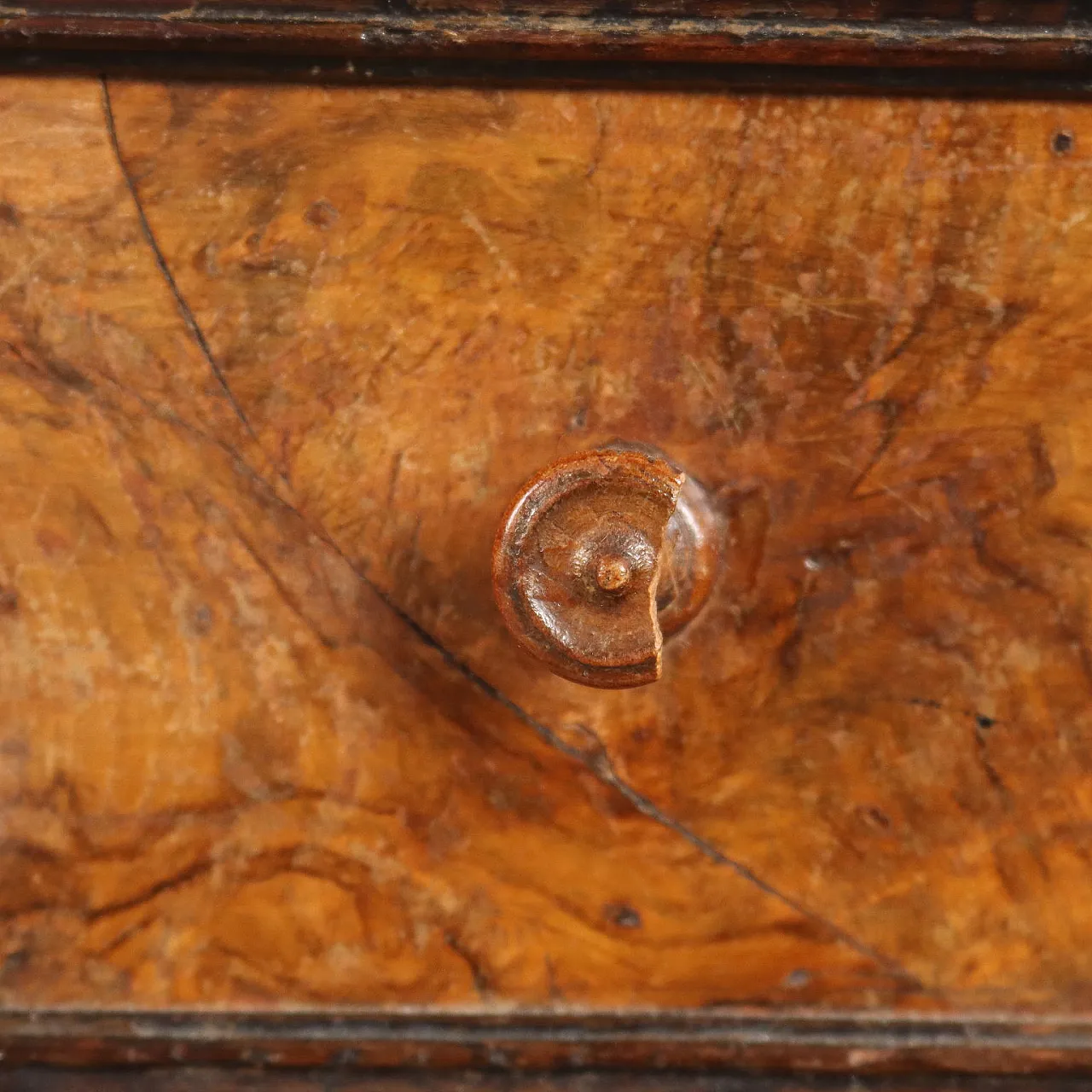 Comodino in stile Direttorio in noce, '900 5