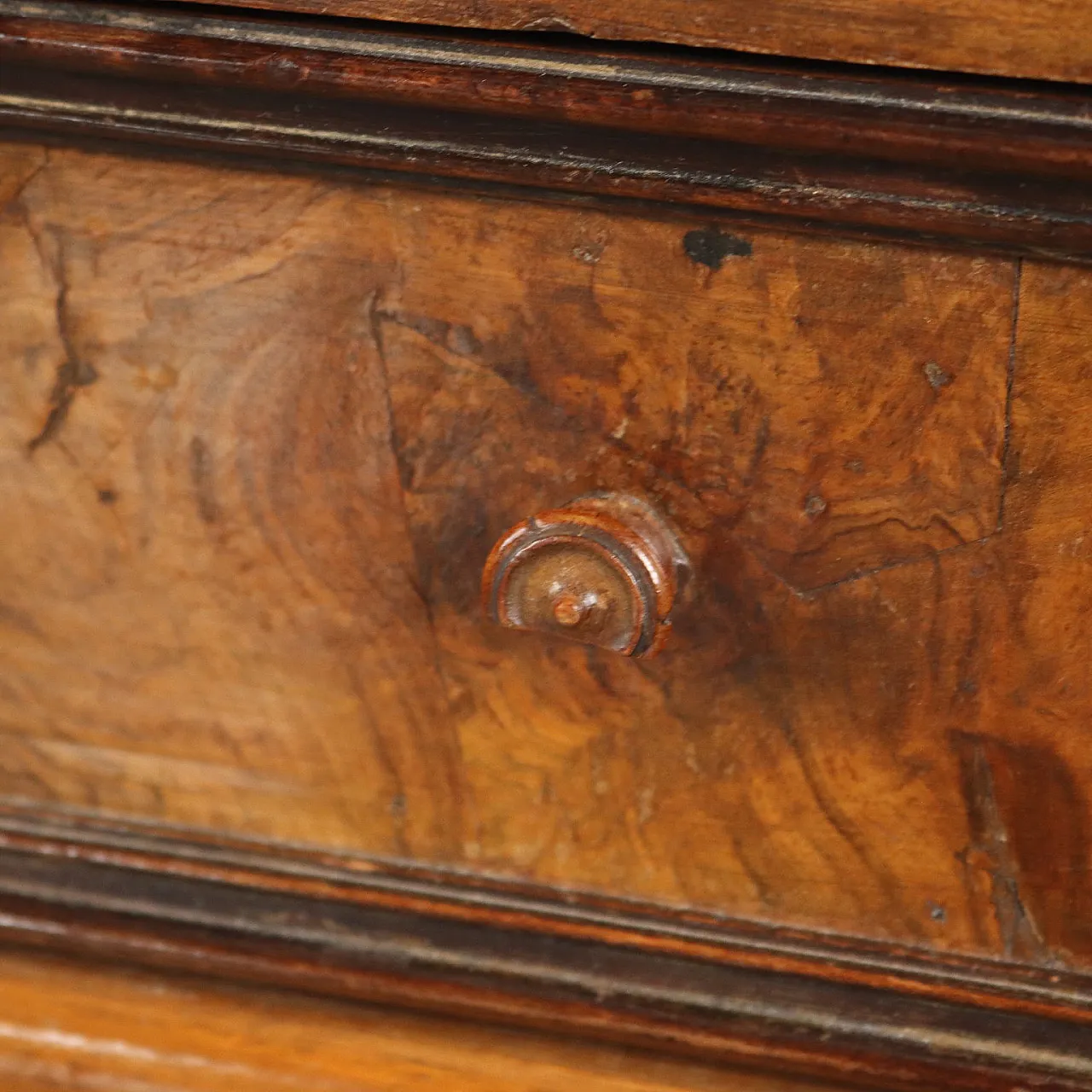 Comodino in stile Direttorio in noce, '900 6