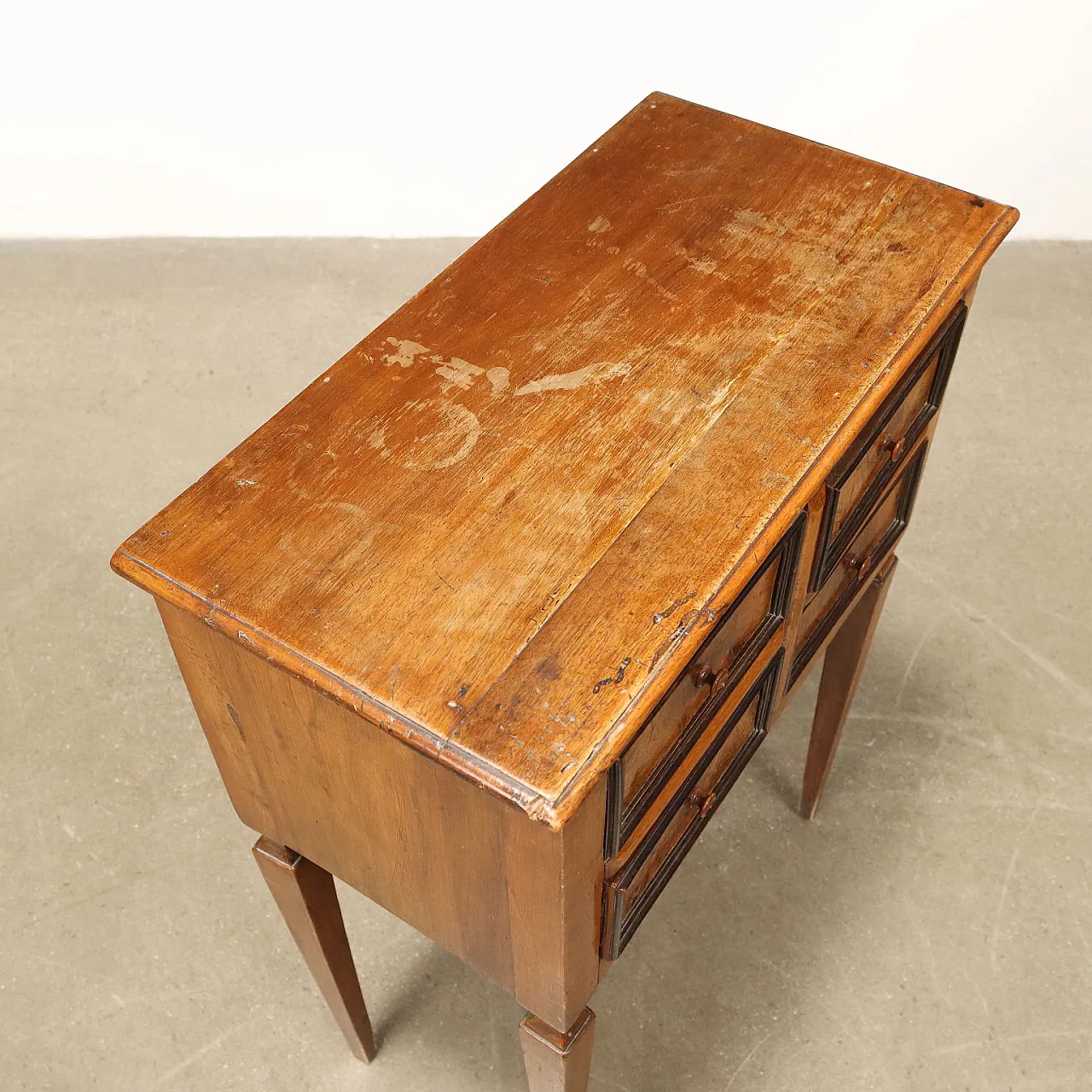 Comodino in stile Direttorio in noce, '900 8