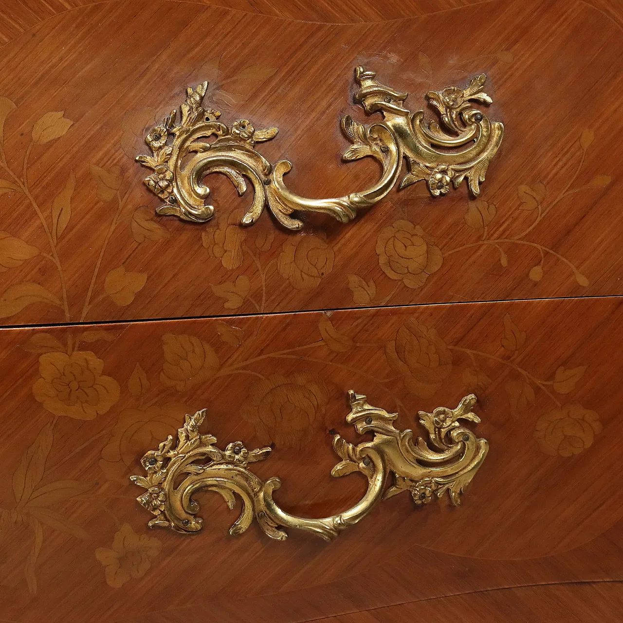 Cassettone Luigi XV in rovere e pioppo, fine '800 6