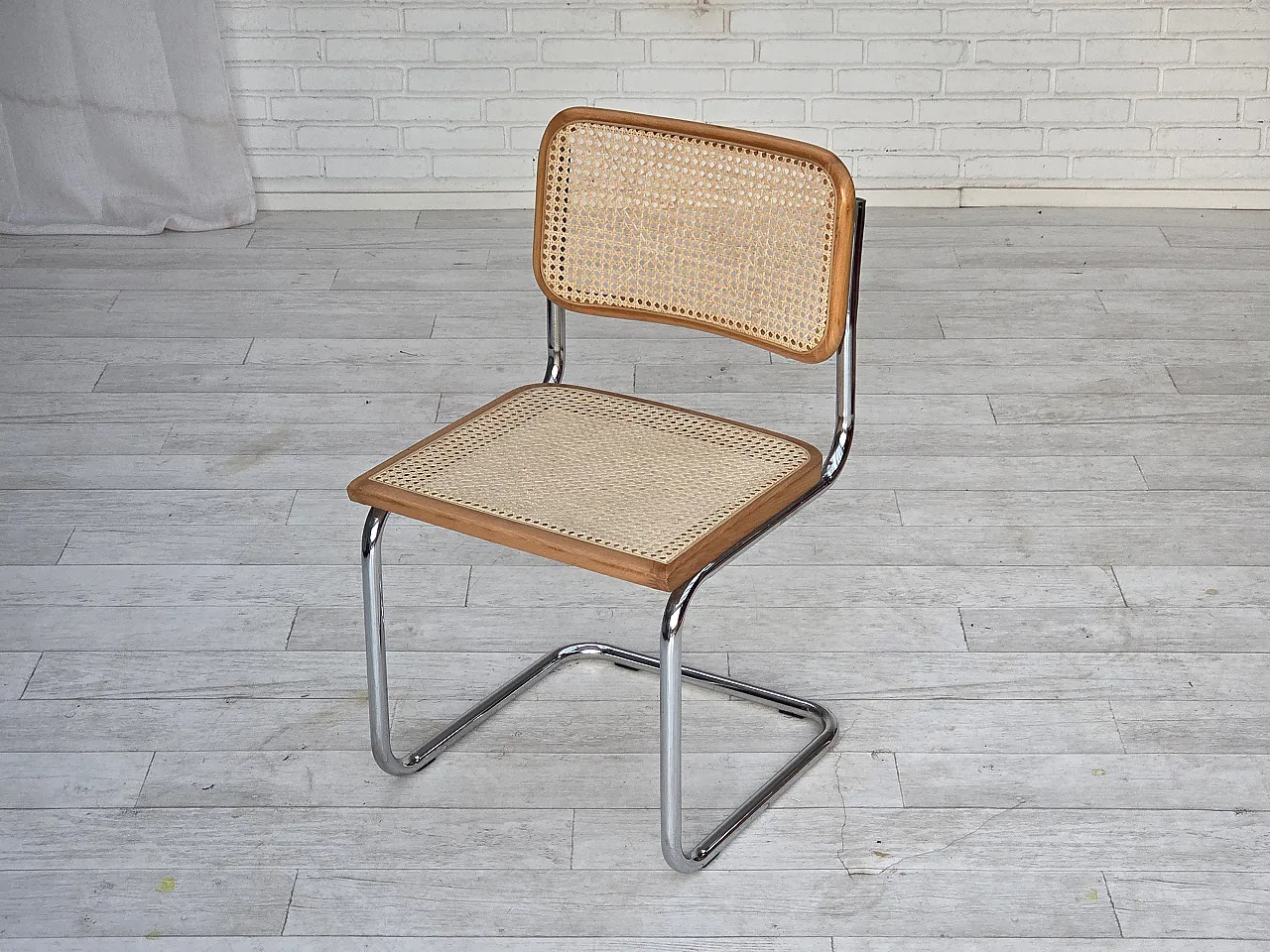 4 Italian chairs in Bauhaus style, chrome steel, 1970s 18