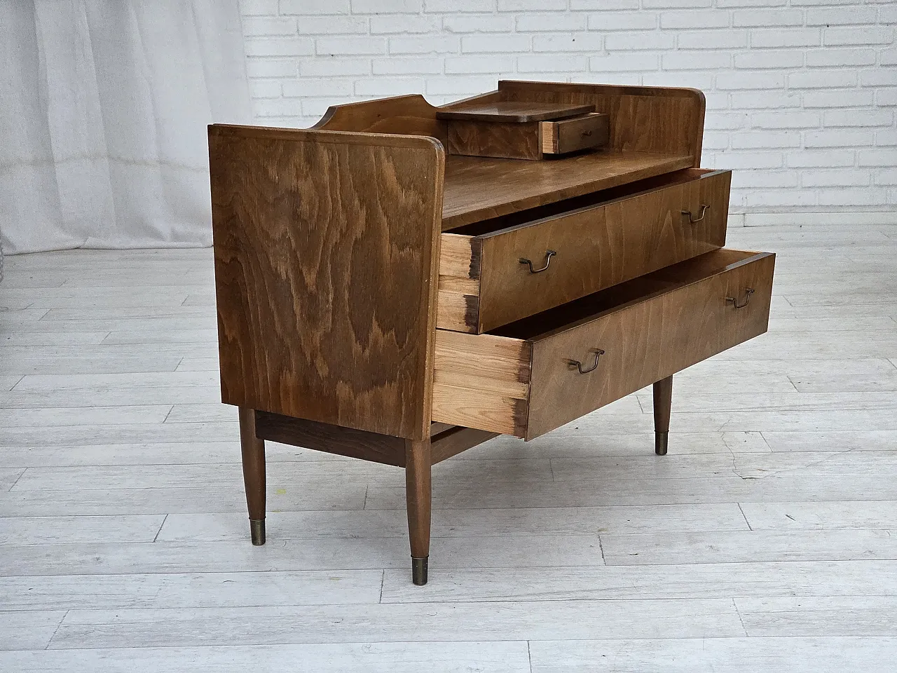 Cassettiera danese, legno di faggio, anni '70 2