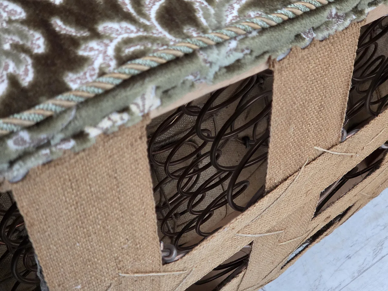 Danish curved 2-seater sofa, green velour, 1960s 17