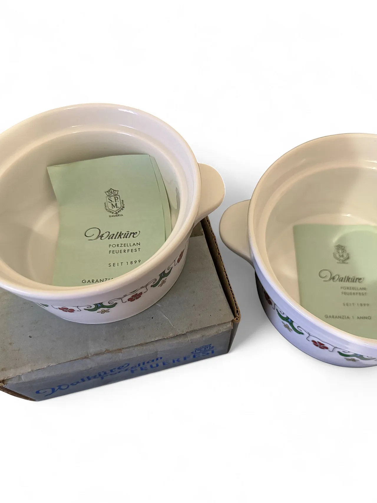 Coppia di casseruole in porcellana tedesca Walküre, anni '70 6