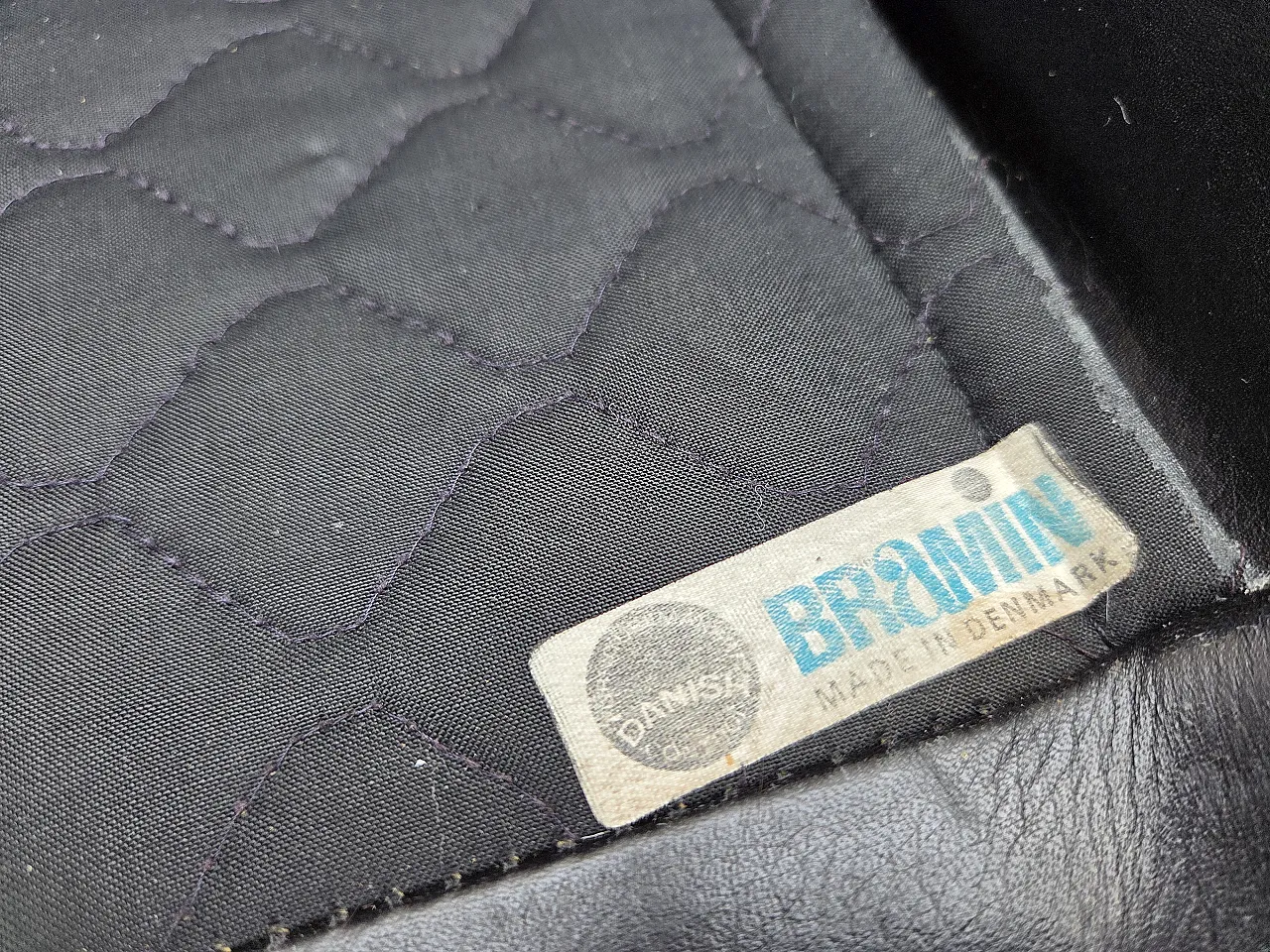 Danish swivel chair by H.W.Klein for Bramin Møbler, leather, 1970s 6