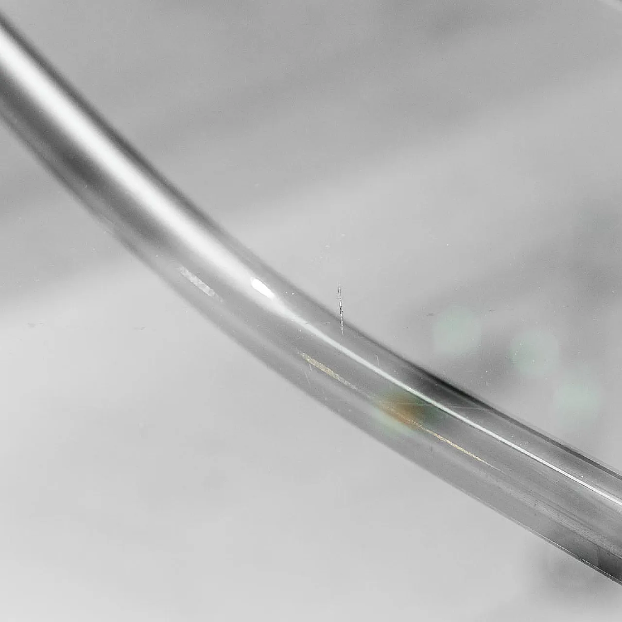 Coffee table in metal and smoked glass, 1970s 3