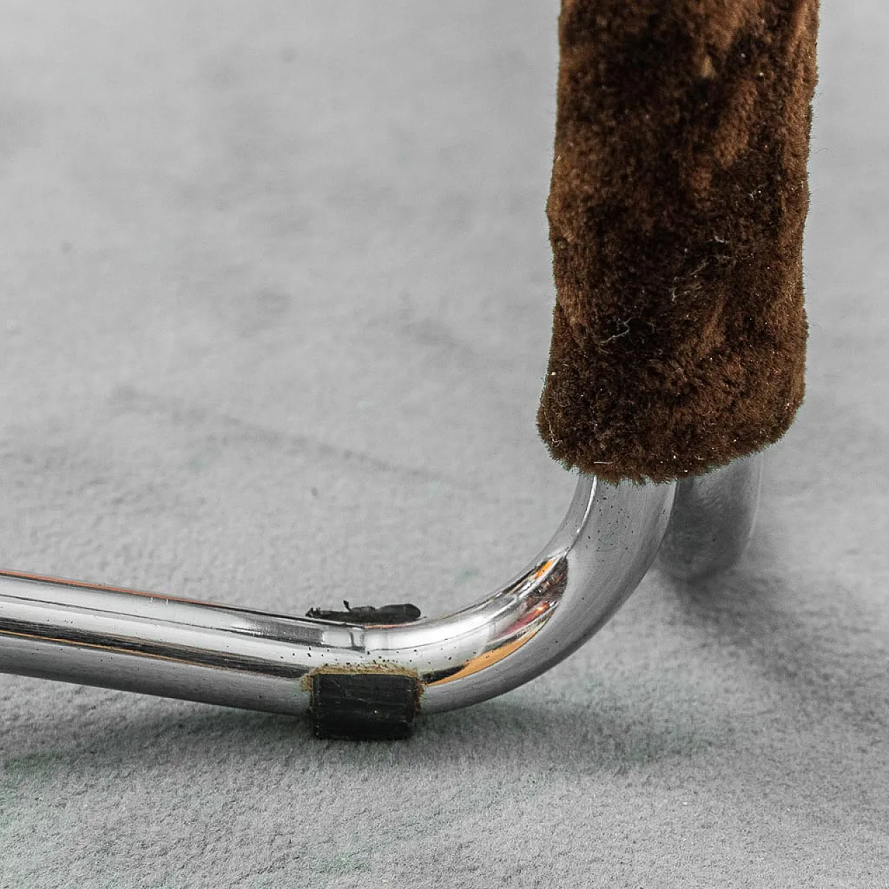 Coffee table in metal and smoked glass, 1970s 7