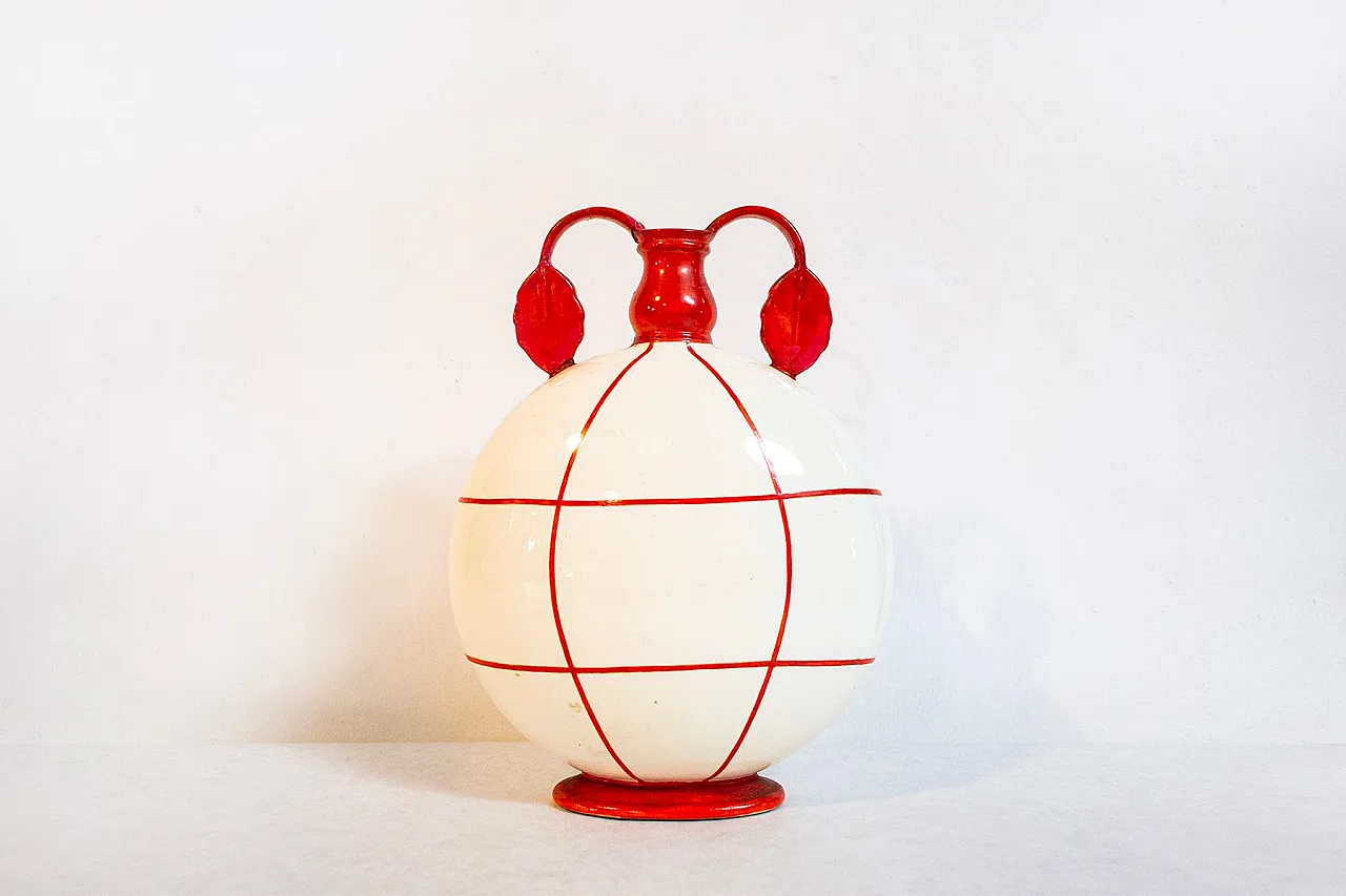 Vaso Monza 83 di Guido Androvitz per Società Italiana Ceramica Laveno, anni '20 1