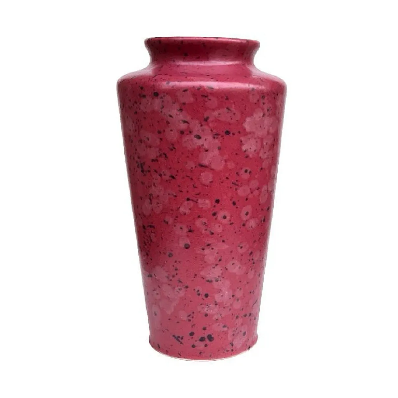 Burgundy ceramic vase MF Design, 1980s 3