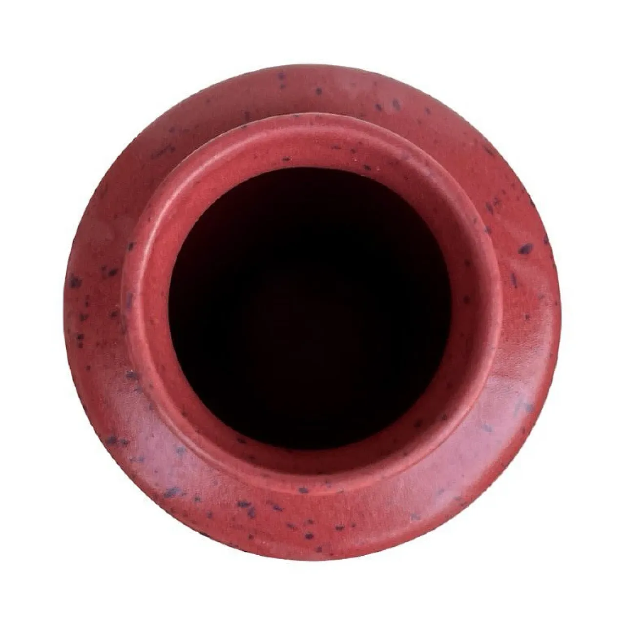 Burgundy ceramic vase MF Design, 1980s 6