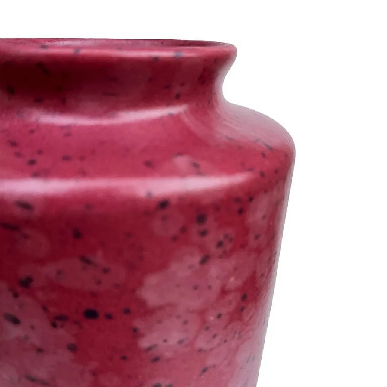 Burgundy ceramic vase MF Design, 1980s 7