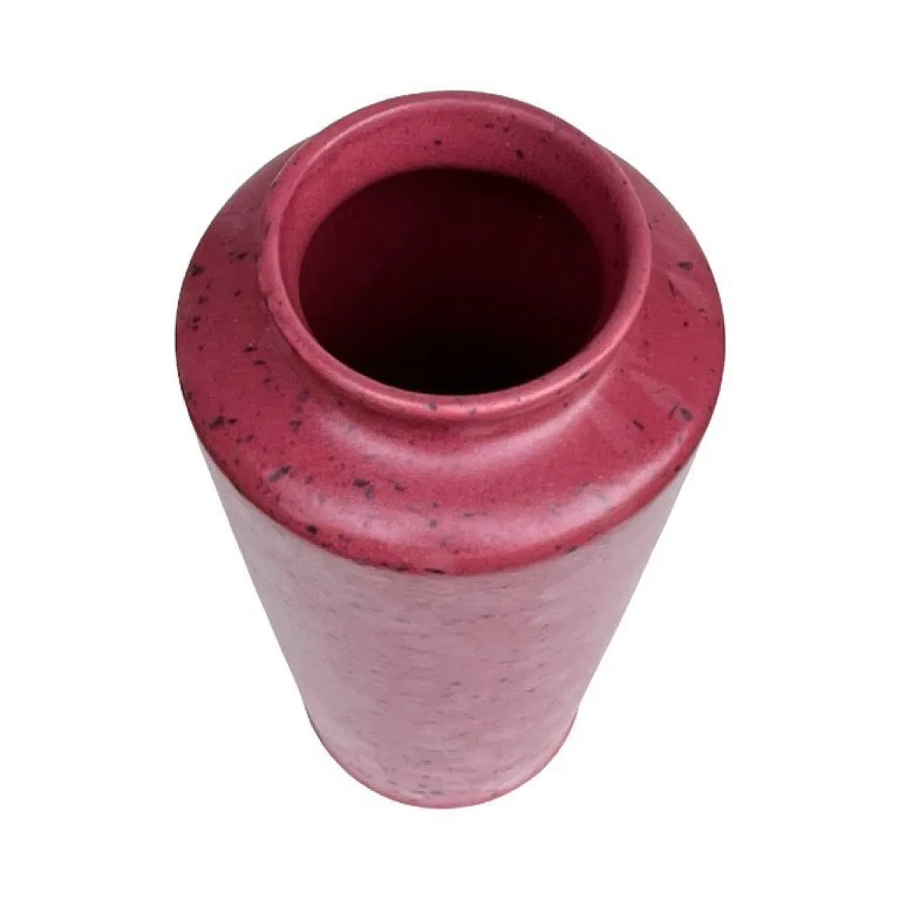 Burgundy ceramic vase MF Design, 1980s 8