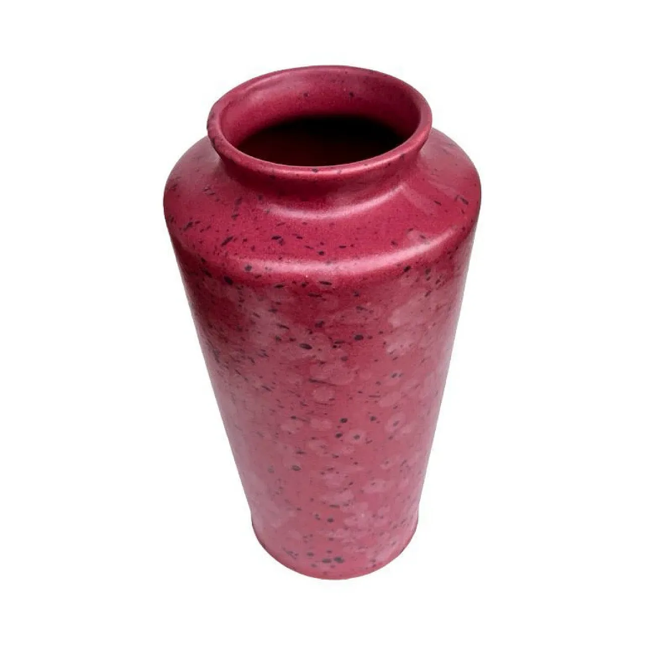 Burgundy ceramic vase MF Design, 1980s 9