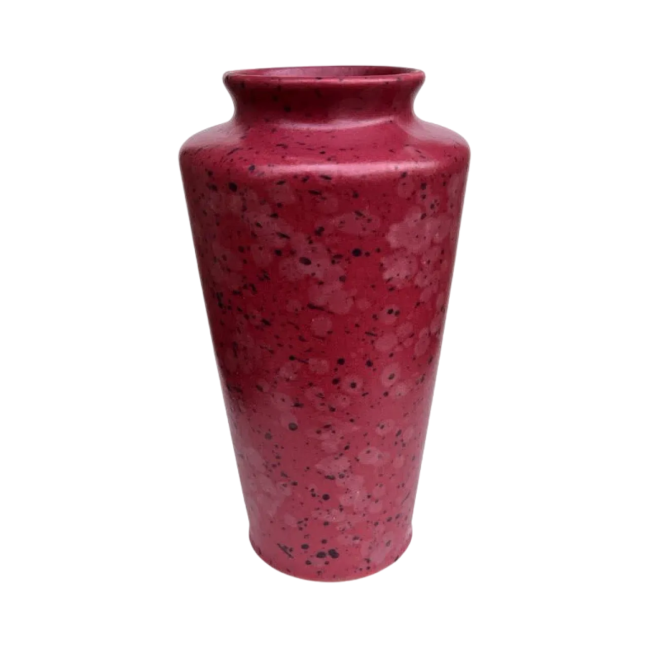 Burgundy ceramic vase MF Design, 1980s 10