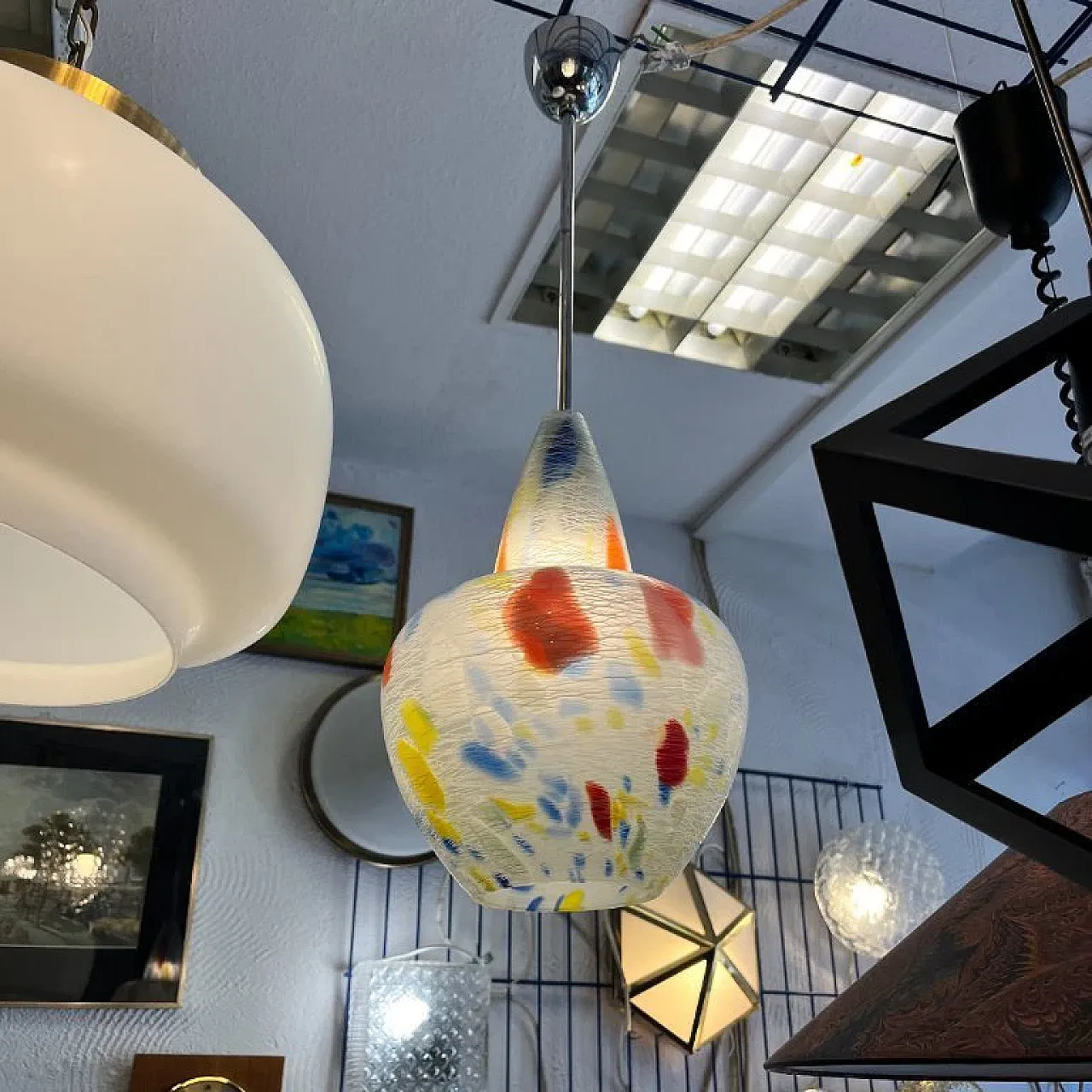 Hanging lamp by J. Junek, 1960s 2