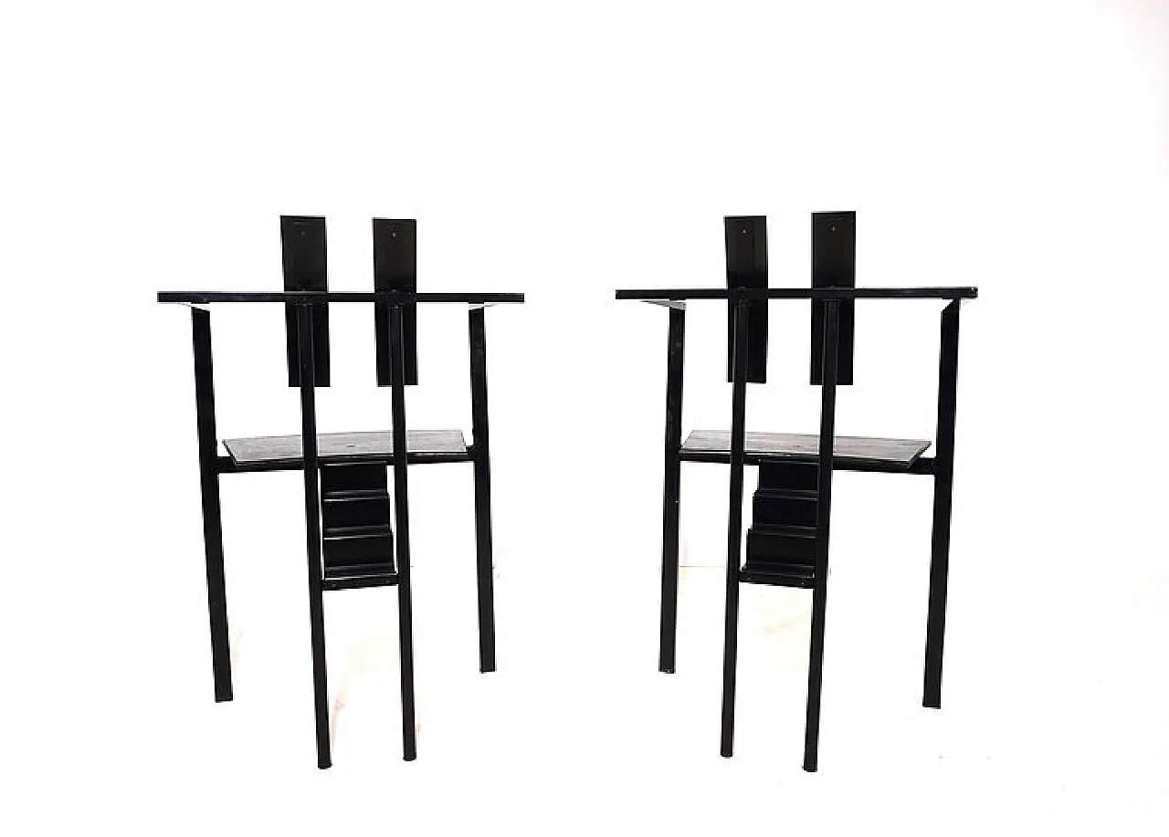 Coppia di sedie KFF Trix Memphis di Karl Friedrich Förster, anni '80 4