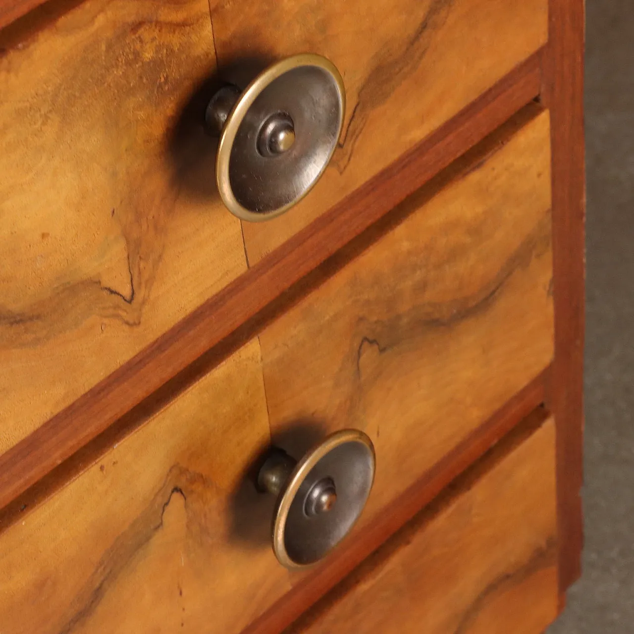 Executive desk in briarwood veneer, 1940s 4
