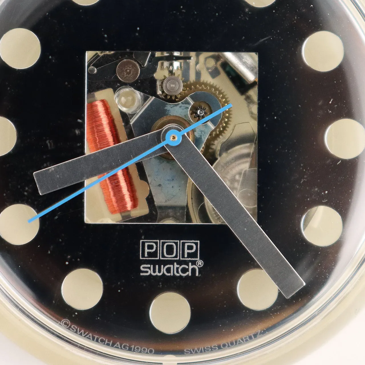 Swatch Pop PW144 Legal Blue resistente all'acqua, 1990 6