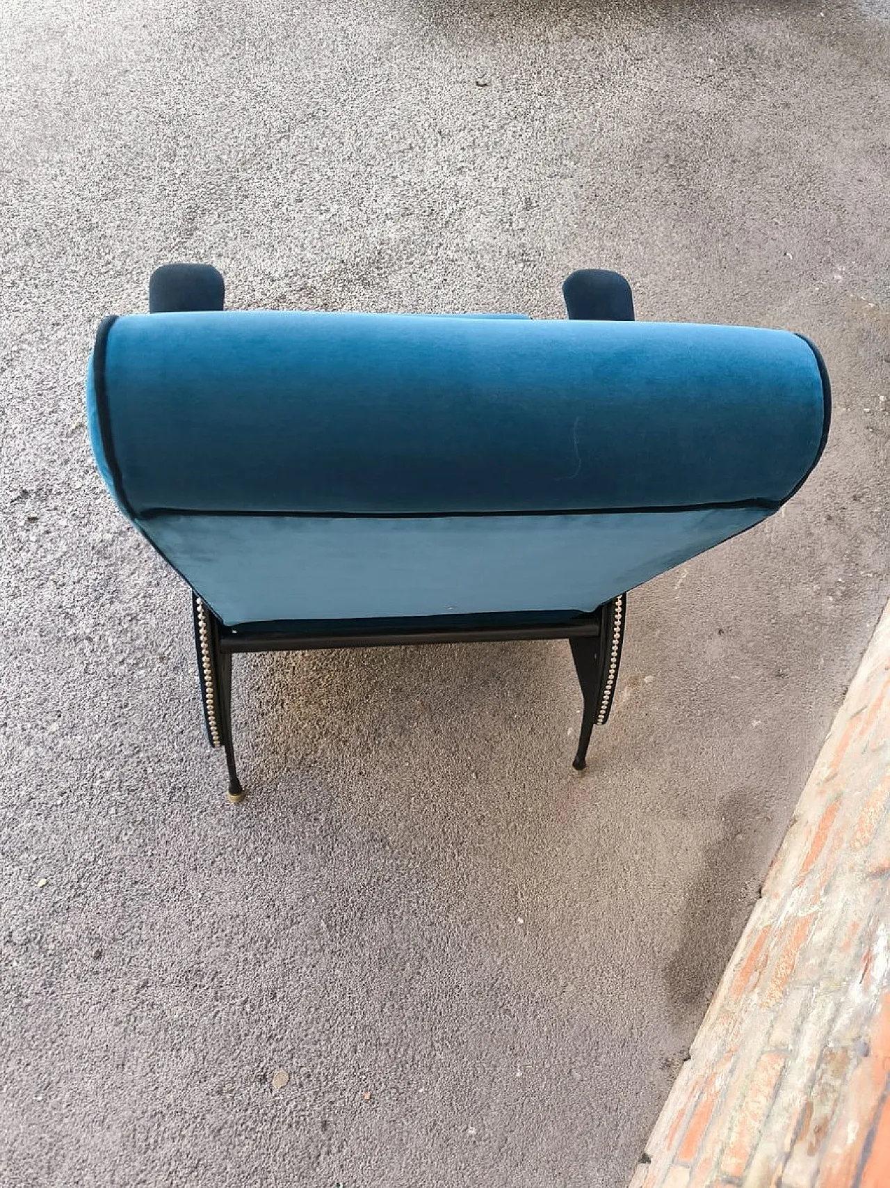 Sedia reclinabile con maniglia, anni '50 4