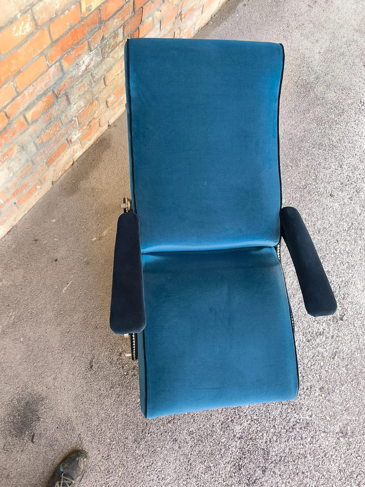 Sedia reclinabile con maniglia, anni '50 9