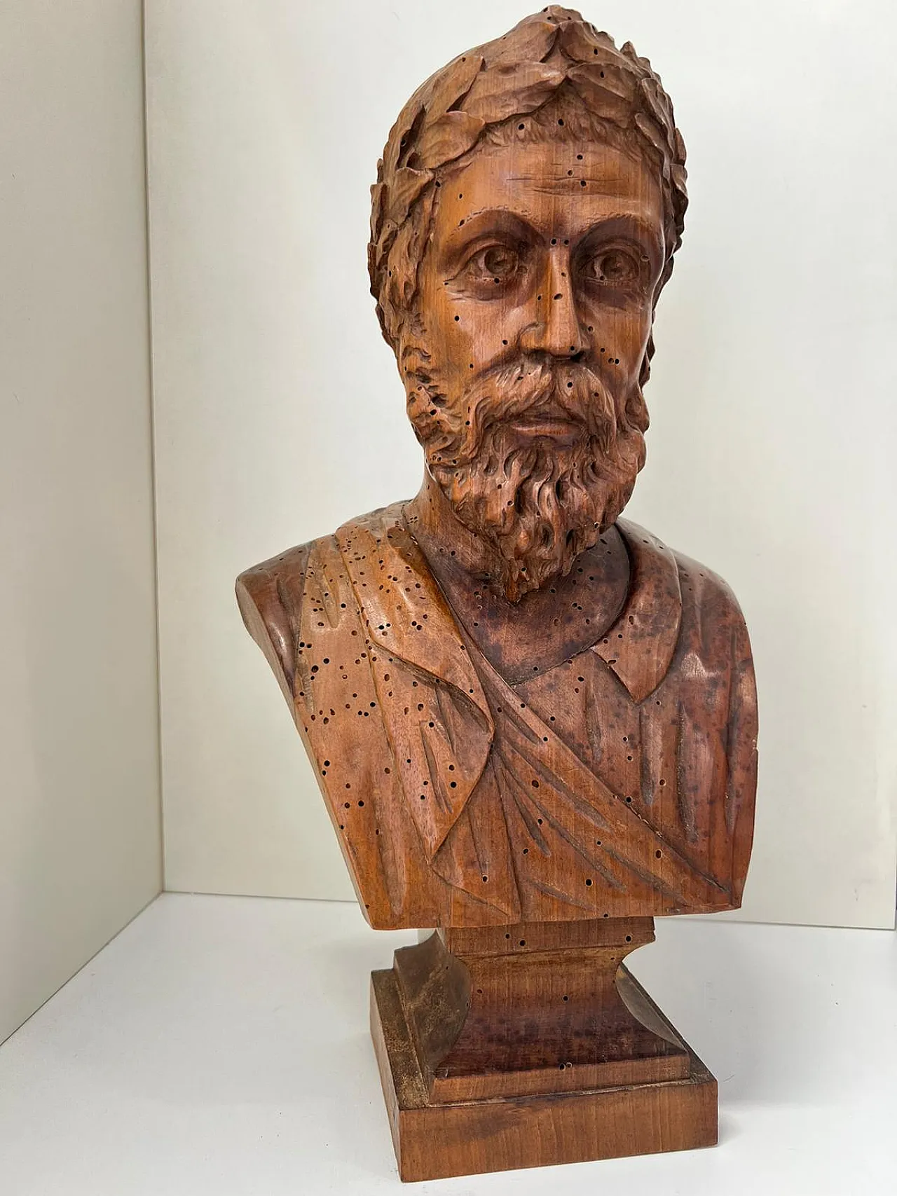 Busto in legno di noce, '800 2