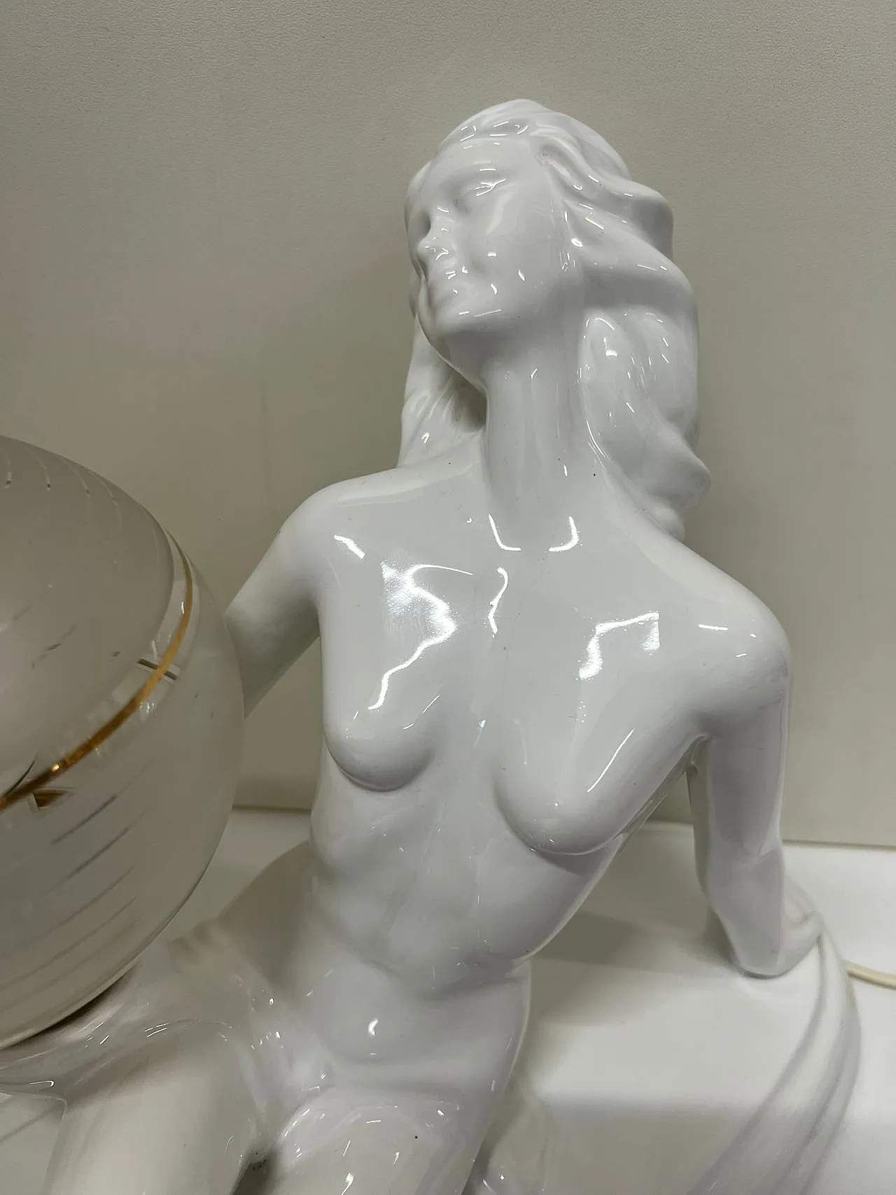 Lampada figura di donna in stile art deco’, 70s 5