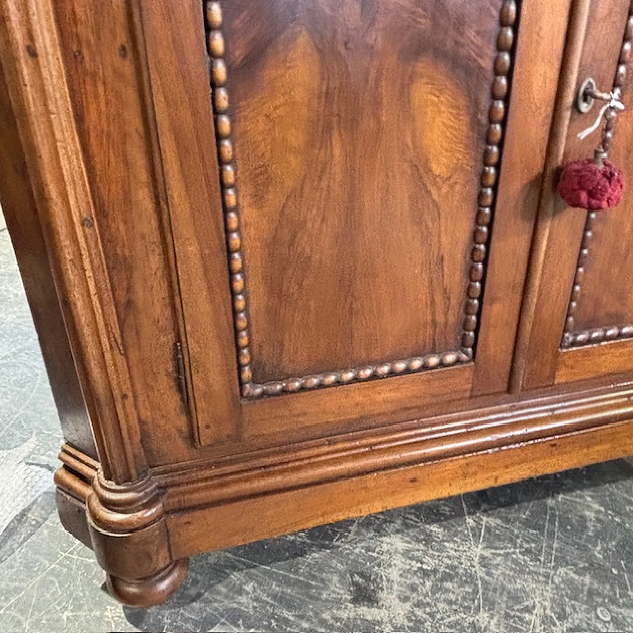 Angoliera Carlo X noce massello, primi 800 2