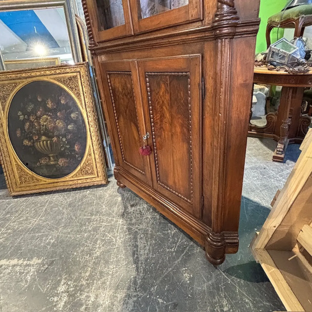 Angoliera Carlo X noce massello, primi 800 6