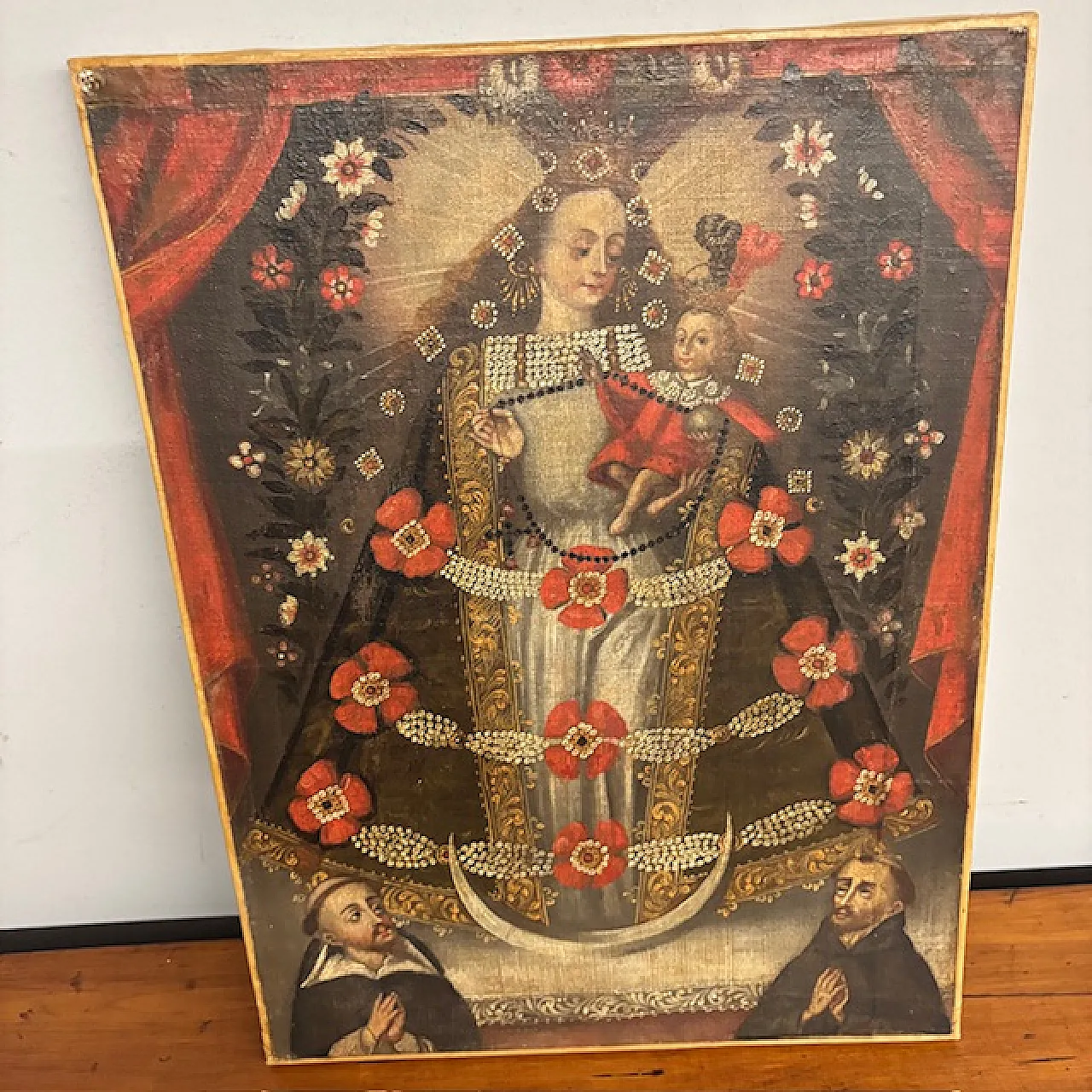 Madonna of Pomata, School of Cuzco, oil on canvas, 17th century 1