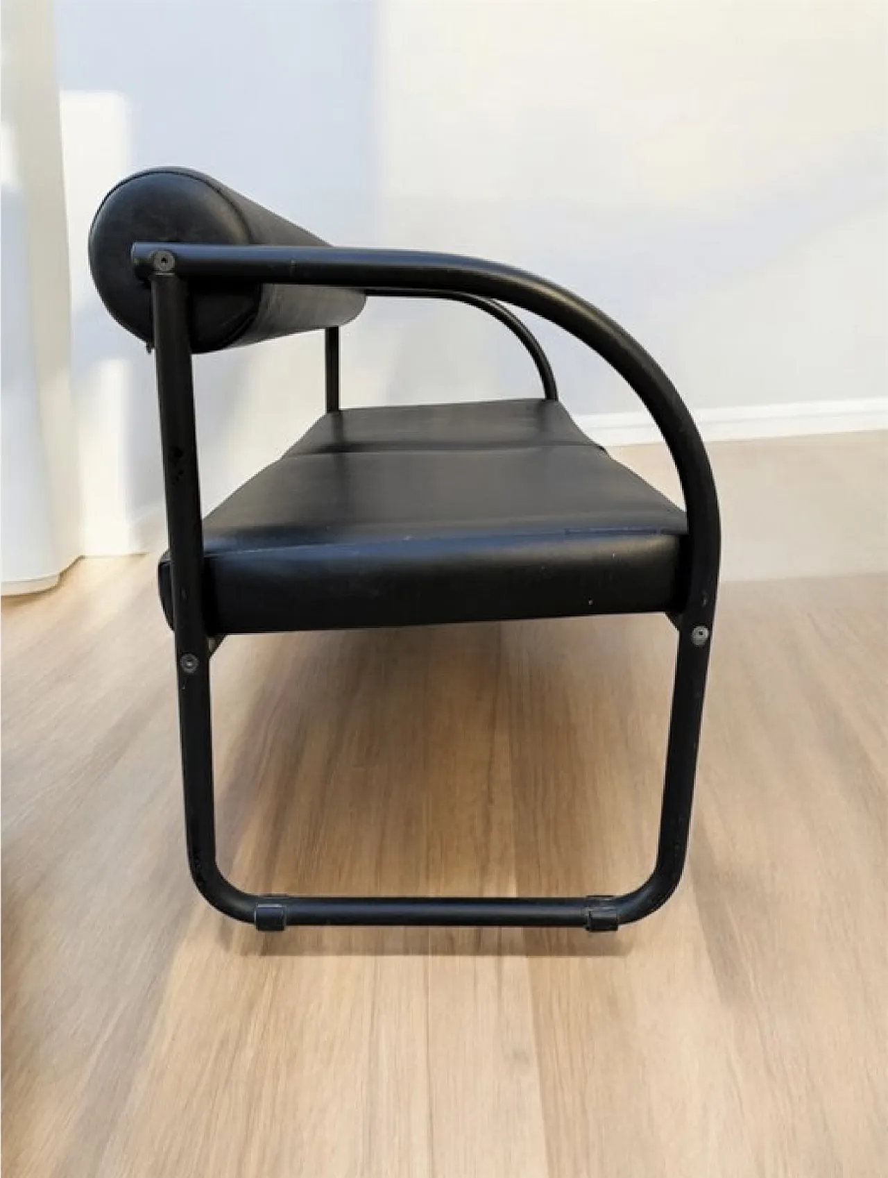 Leather Sofa and Armchair Set, 80s 5