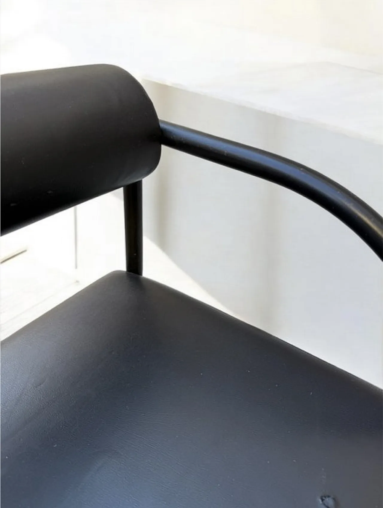 Leather Sofa and Armchair Set, 80s 6