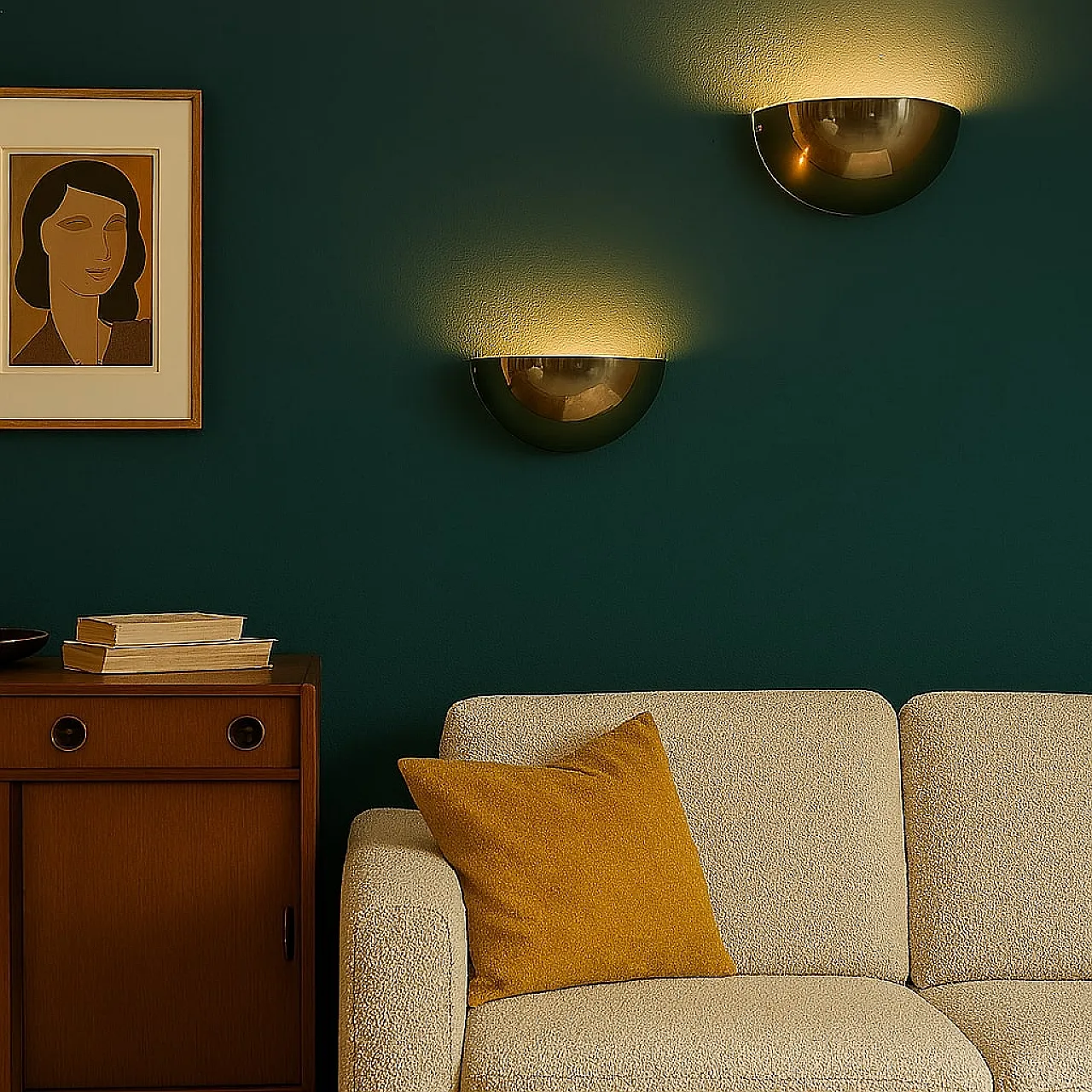 Pair of Quarto wall lamps by Afra & Tobia Scarpa, 20th century 2