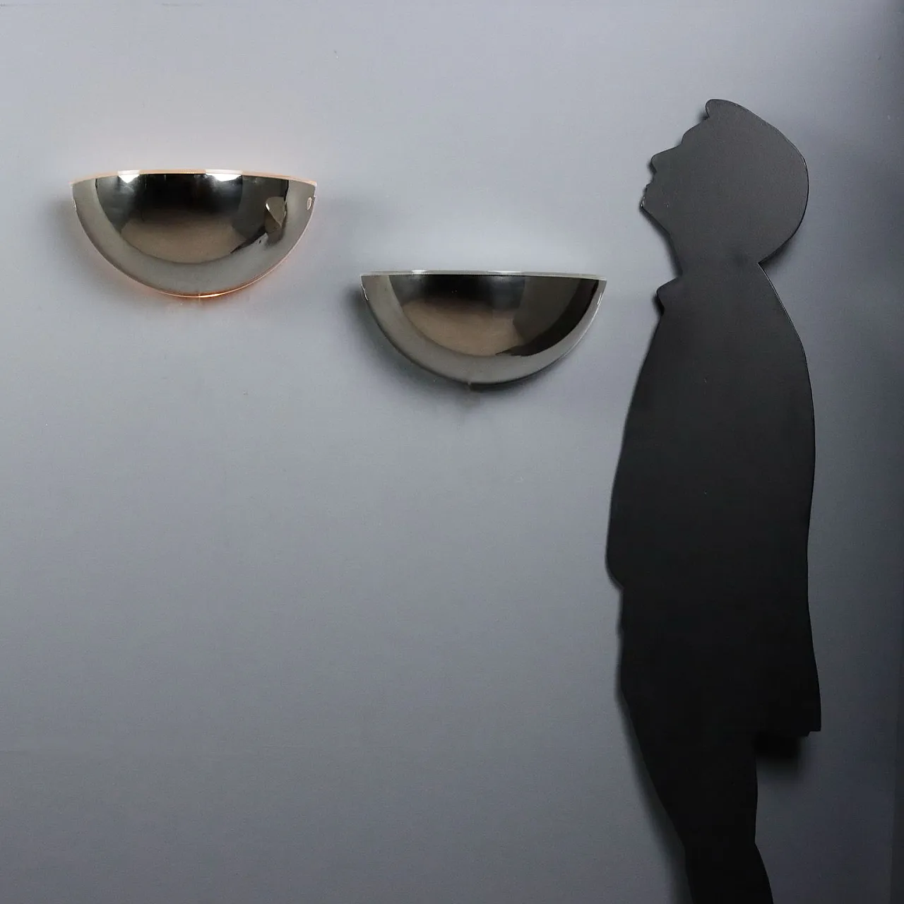 Pair of Quarto wall lamps by Afra & Tobia Scarpa, 20th century 3