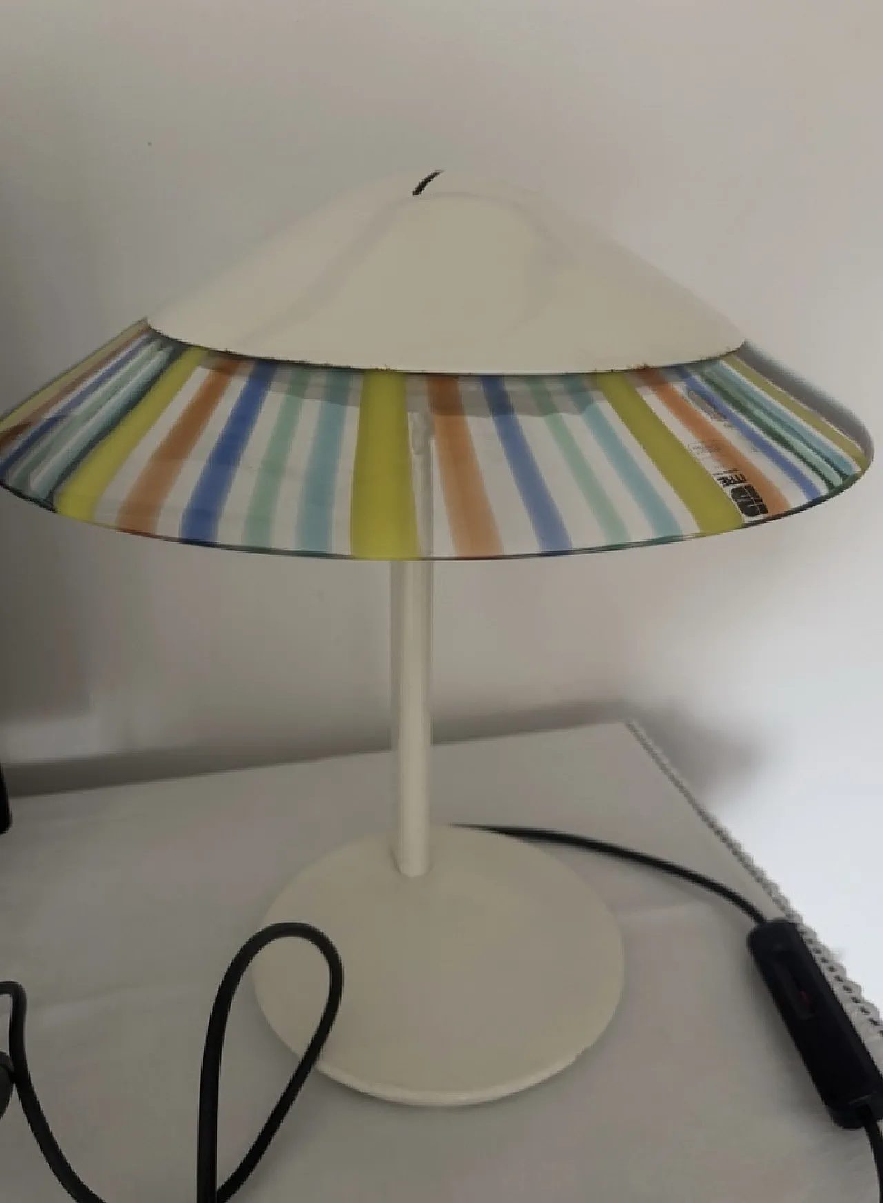 ITRE lamp by Mauro Marzollo, Murano glass, 80s 1