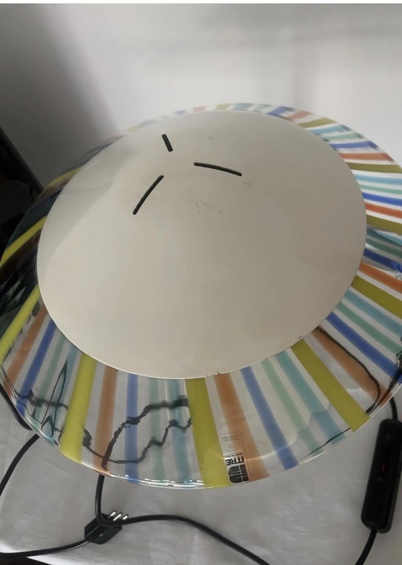 ITRE lamp by Mauro Marzollo, Murano glass, 80s 3