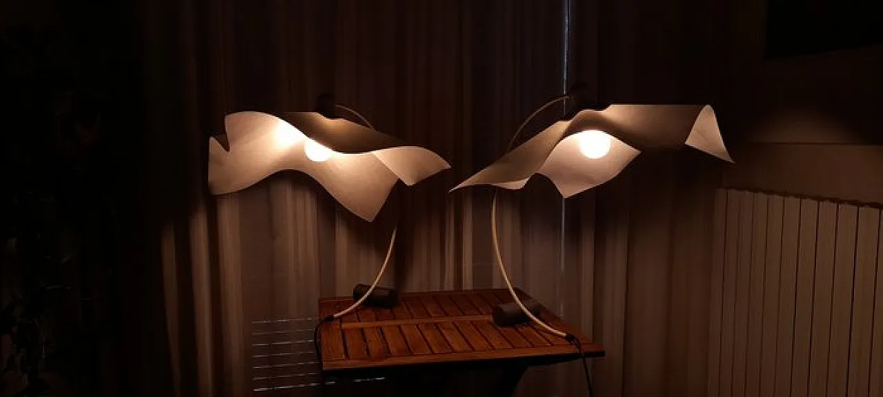 Coppia di lampade da Tavolo Artemide Area di Mario Bellini, anni '70 13