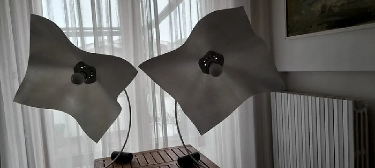 Coppia di lampade da Tavolo Artemide Area di Mario Bellini, anni '70 23