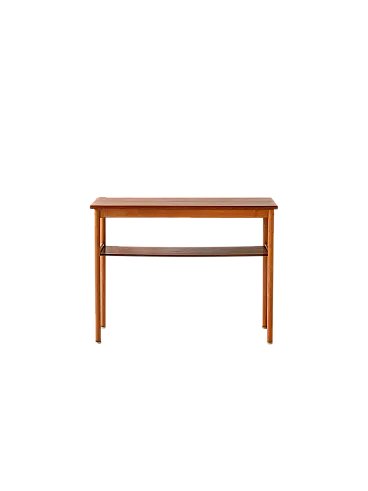 Vintage 1950s Scandinavian coffee table in beech and teak