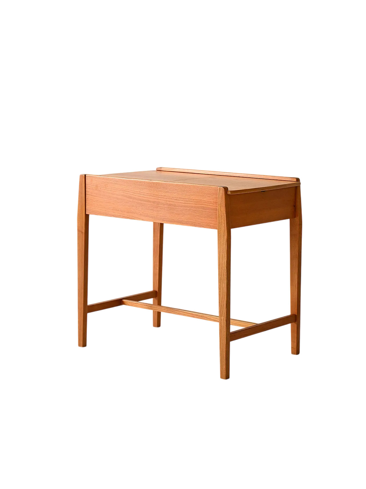 Scandinavian coffee table in elm with storage compartment, 1960s 11