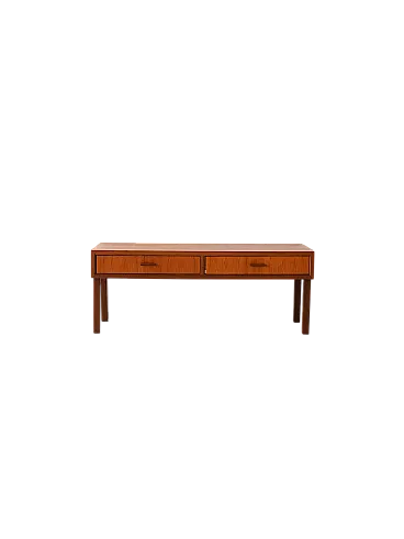 Low Scandinavian entrance furniture in teak