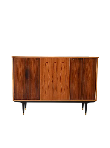 Scandinavian highboard with inlays, 1950s