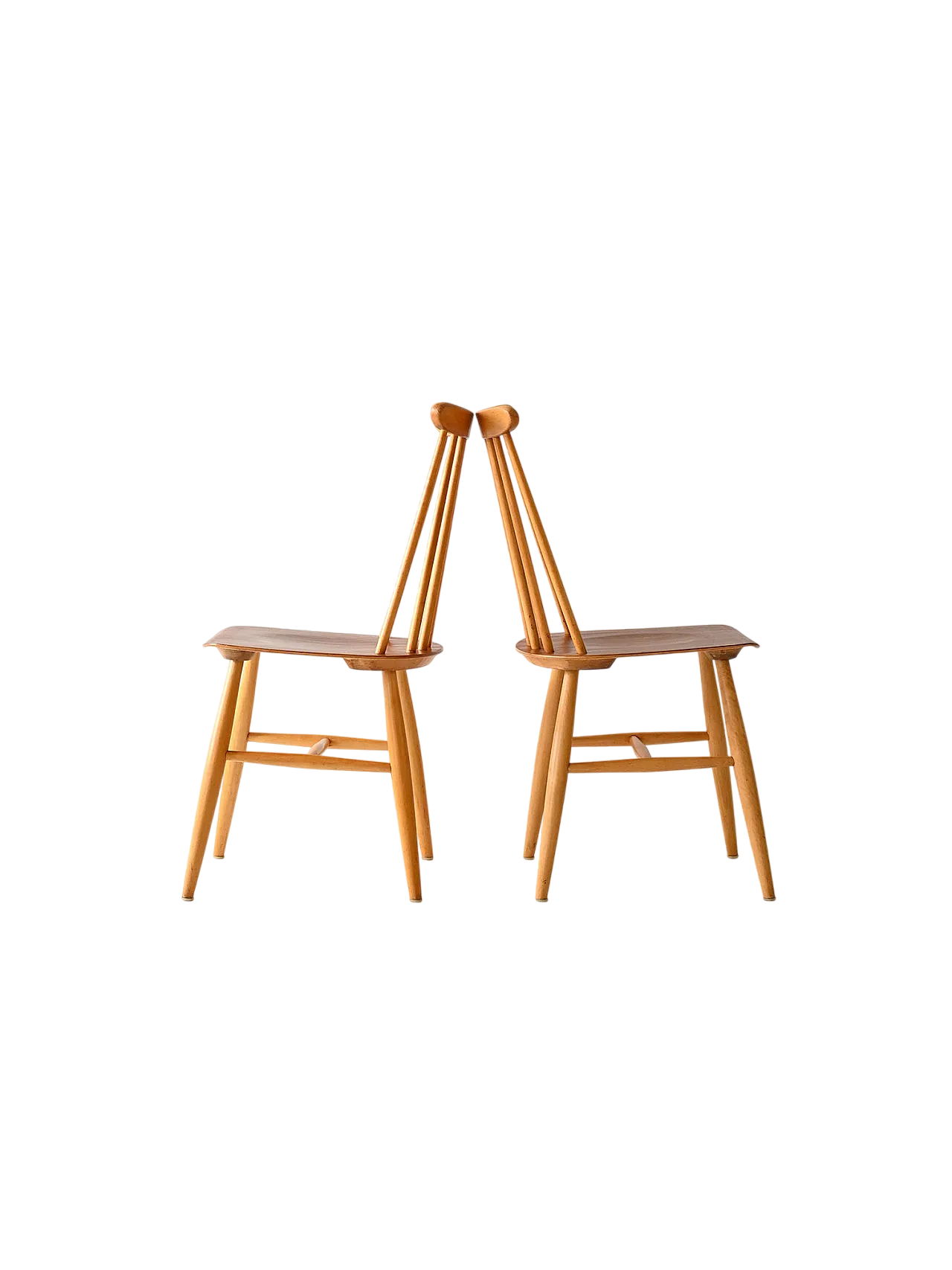 Pair of Scandinavian Fanett chairs by Ilmari Tapiovaara 10