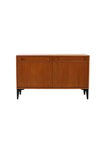 Vintage Scandinavian teak sideboard with black legs, 1950s/60s