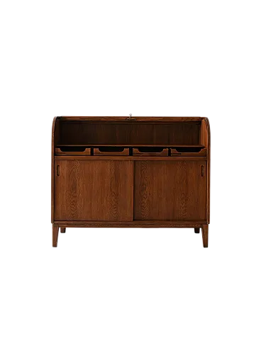 Vintage Scandinavian oak secretaire from Nybro Möbelfabrik