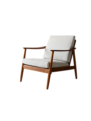 Swedish teak armchair by Folke Ohlsson for DUX