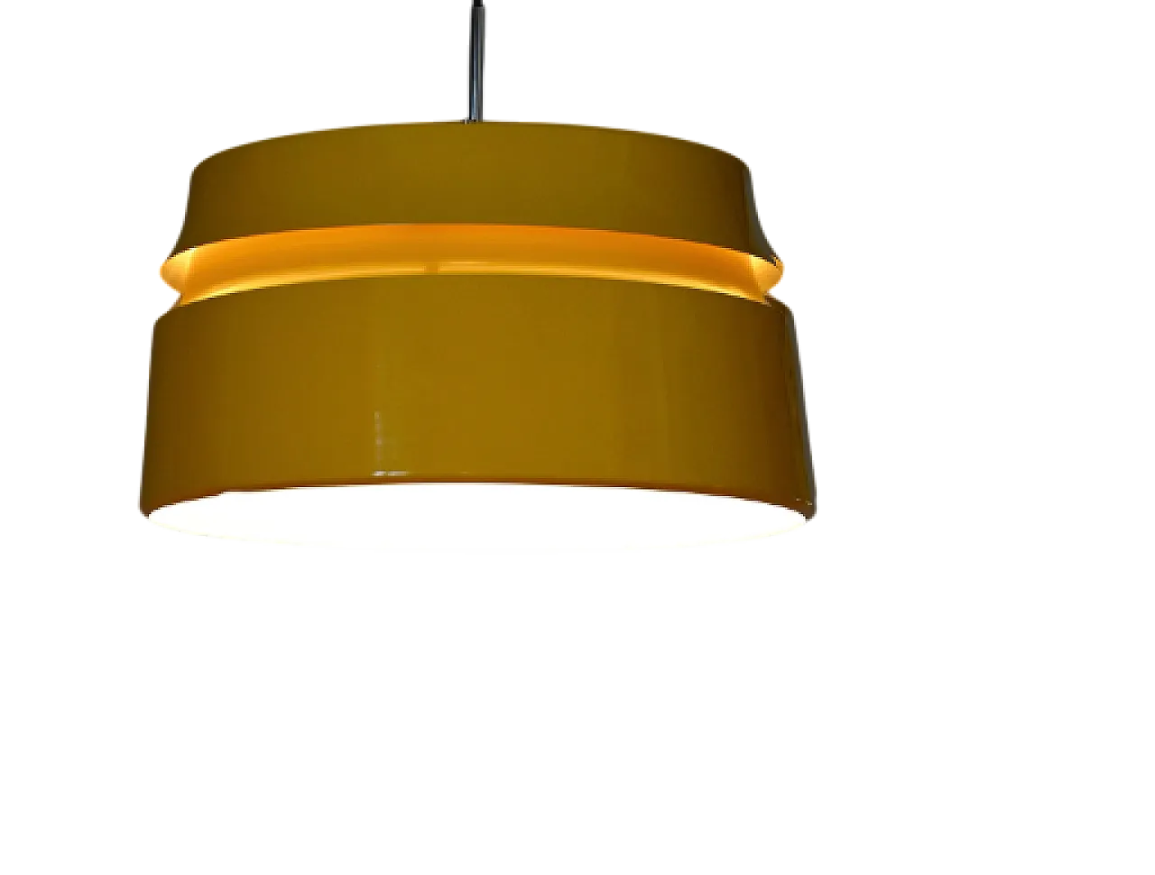 Scandinavian yellow ceiling lamp from the 60s/70s 10