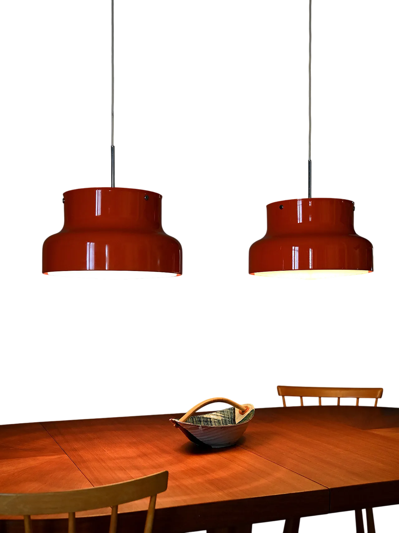 Coppia di lampade a sospensione “Bumling” arancio di Anders Pehrson 7