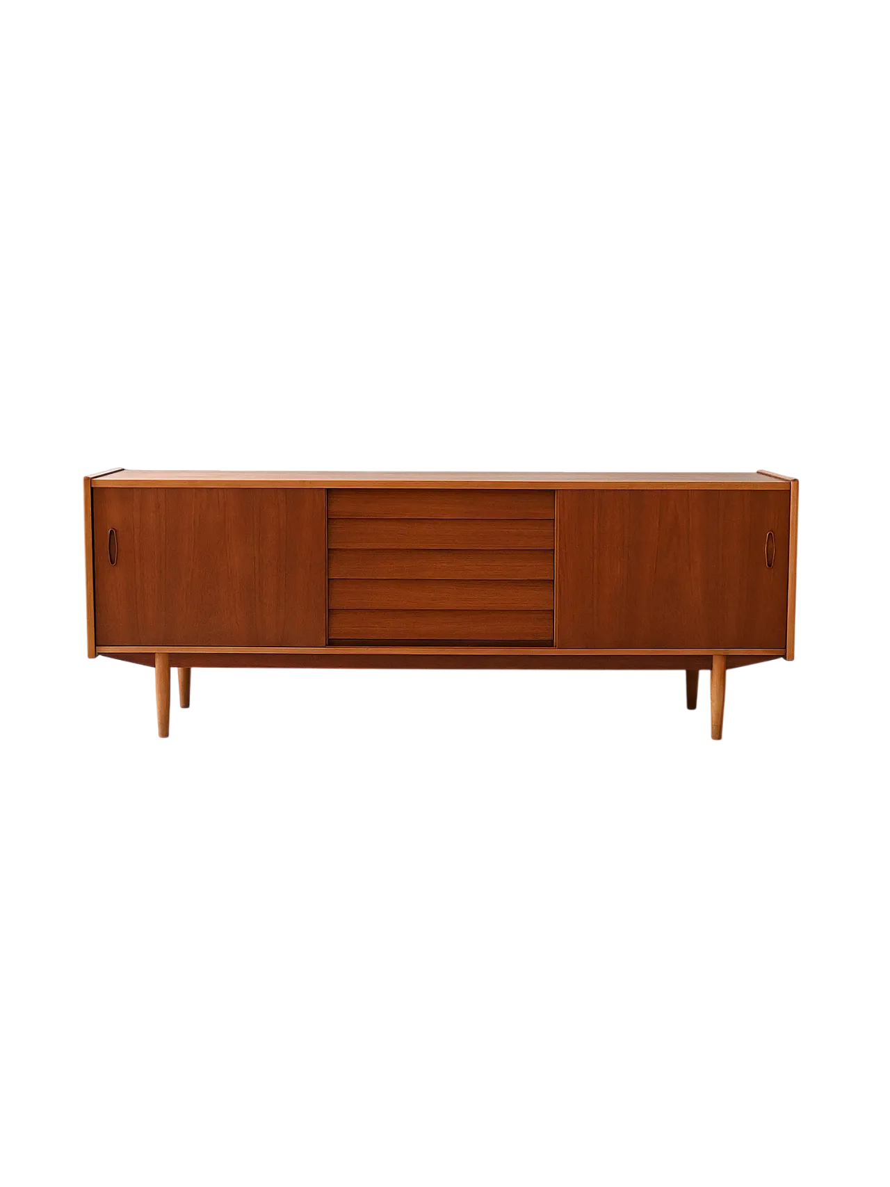 Sideboard “Trio” in teak and oak by Nils Jonsson for Hugo Troeds, ann 12