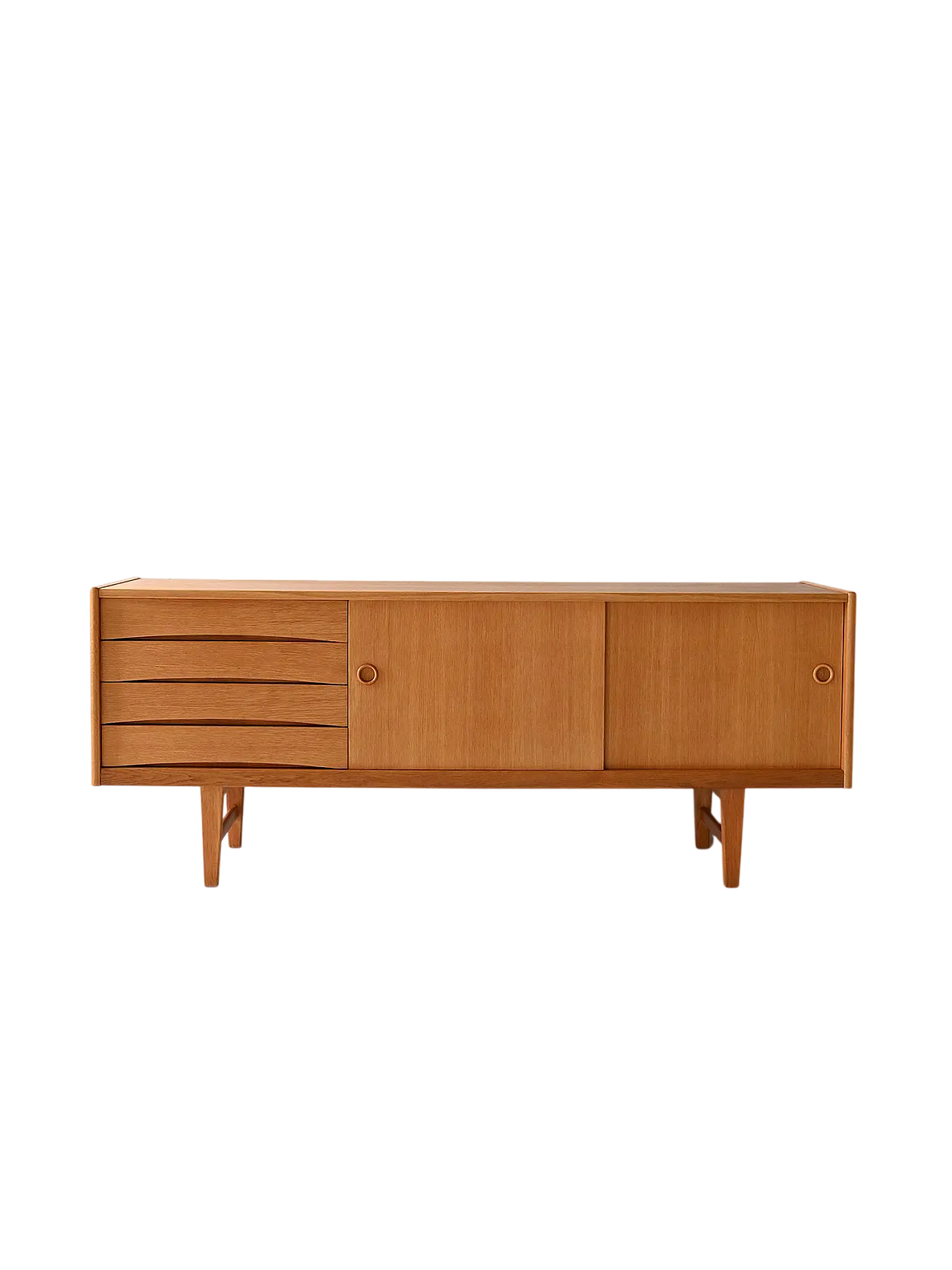 Swedish Oak Sideboard “Ulvo” by Erik Wørts for IKEA, 1960s 11